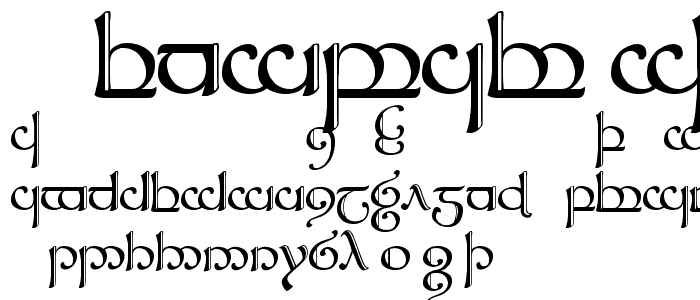 Tengwar Sindarin 2 font